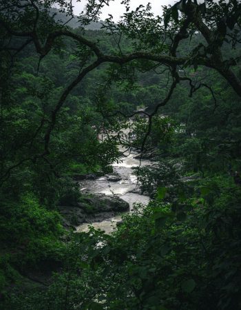 Kalu Waterfall River Flowing